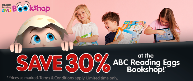 Save 30% at the ABC Reading Eggs Bookshop. Shop Now.